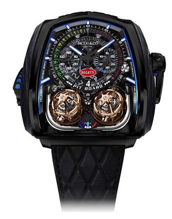 Replica Jacob & Co. Grand Complication Masterpieces Twin Turbo Furious Bugatti TT200.21.AA.AA.A watch - Click Image to Close